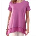 Soft Surroundings Soft‎ Surroundings Willa Short Sleeved Tee Top Shirt Windsor Blue size XS NWT Photo 4