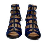 Alexa Wagner Heidi Pony Hair Cage Tassel Zip Stiletto Booties Sandals 37 / US 7 Size 6 Photo 1