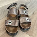 Clarks Bendables Lexi Willow Leather Wedge Sandals Brown Open Toe Women's 9 Photo 1