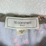 No Comment  Green & Pink Floral Milkmaid Puff Sleeve Mini Bodycon Dress Photo 5