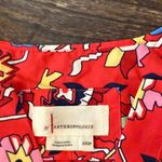 Anthropologie Somerset Maxi Dress XXSP Red Geometric Poplin Cottagecore Photo 8