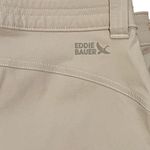 Eddie Bauer  Shorts Womens 14 Cargo Beige Tan Gorpcore Hiking Trail Logo Photo 2