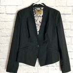 Ted Baker  Working Title black wool blend one button blazer jacket Photo 0
