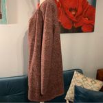 Natural Reflections  Bass Burgundy Heather Cardigan Sweater L Large Wool Blend Photo 1