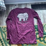 Ivory Ella  Maroon Long Sleeve Tee Photo 2