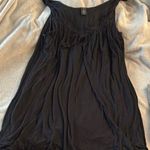 Mixit  Black Tie Front Sleeveless Swim Coverup Photo 0