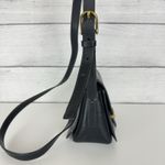 Fossil Tremont Leather Small Flap Crossbody Bag Handbag Black Western Boho Rodeo Photo 2