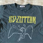 Free People  Black Yellow White Led Zeppelin Fall of Icarus Oversized T-Shirt Photo 30