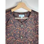 Croft & Barrow Women’s Quilted Jacket  Fall Floral Orange Brown Lightweight M Photo 1