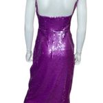 Autumn Adeigbo Women’s Aster Sequin Midi Dress in Purple Sz 6 Photo 3