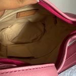 Coach NWT Rugby Stripe Pink Leather Duffle Crossbody Shoulder Bag F13357 Photo 6