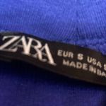 ZARA NWT Dark Blue Mock Neck Sleeveless Top Photo 4