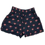 Maeve Women's XS Black Floral Patchwork Pleated Pull-On Shorts Casual Photo 4
