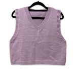 SheIn  Knit Sweater Vest Light Purple S Photo 0