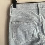 Mother The Mid Rise Dazzler Ankle Fray Hopscotch Stone Blue Corduroy Size 25 Photo 8