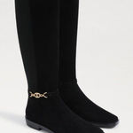 Sam Edelman  Clive Embellished Riding‎ Boot Black Women's Size 10.5 Photo 0