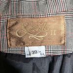 Vtg 1990s Saville Black White Plaid Two Button Classic Preppy Blazer Jacket 20 Size undefined Photo 3