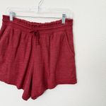 Aerie [] Red Endless Summer Shorts Summer Burgundy Lounge Sweatshorts Sz Medium M Photo 6
