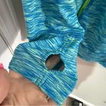 Tangerine  Blue and Yellow Running Hooded Jacket 1/4 Zip Size XL Photo 3