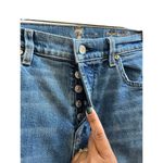 7 For All Mankind High Waist Josefina With Angled Seams Raw Hem Jean Size 26 Photo 6