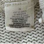 DKNY Y2K Sweater Jacket Womens M Cream Ribbed Full Zip Turtle Neck Classic Retro Photo 12