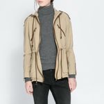 ZARA  Utility Military Equestrian Jacket Tan Size Small Photo 1