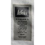 Billy Reid REI‎ Quarter Zip Pullover Long Sleeve Athletic Top Gray Polyester Womens L Photo 2