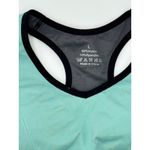 None Womens Mint Green & Black Racerback Sports Bra L Photo 1
