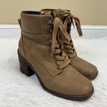 Crown Vintage Women's Lace Up Heeded Holliss Boots Mocha Tan Brown Size 7.5 Photo 0