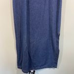 Boston Proper Vintage Denim Square Neck High Waist Short Sleeve Maxi Dress Sz 6 Photo 3