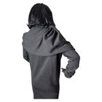 LANVIN Draped Twisted Wool long sleeved sweater dress in gray size small Photo 10