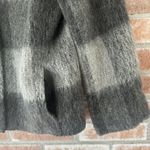 Talbots Gray Buffalo Plaid Wool Alpaca Blend Zip Up Coat Size 10 Petite Photo 1