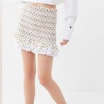 English Factory Polka Dot Smocked Mini Skirt Size Small Photo 1