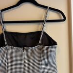 MINKPINK Black and White Houndstooth Mini Dress Photo 5