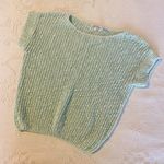 90’s Vintage Crop Mint Green Sweater Photo 0