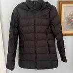 The North Face Women's Nuptse Ridge Hooded Puffer Jacket Parka Black 700 XS Photo 0