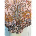 1. State Sleeveless High Neck Paisley Knee Length Dress in Size XS Pink Photo 5