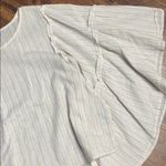 Hippie Laundry  wide bell flutter sleeve striped pastel top Photo 3