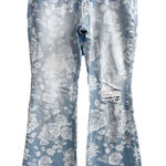 Celebrity Pink Womens Juniors Mid Rise Flare Jeans Roses Blue 9/29 Photo 0