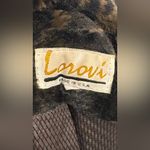 Vintage Lorovi Animal Print Faux Fur Swing Coat Brown Size M Photo 3