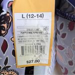 Kona Sol  Size L(12-14) Bathing Suit Top With Padded Bra With Ties Multic… Photo 9