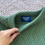 Aelfric Eden  Textured Green Crewneck Sweater Photo 1