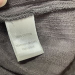 Garnet Hill  Blouse Gray Button Front Long Sleeves Tie Detail Cotton Womens 00 Photo 5