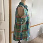 Ralph Lauren Polo Sport  Green Plaid Sleeveless Button Down Shirt Size 6 Photo 9