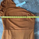 She & Sky  One-Shoulder Dress in Warm Orange Rust Photo 4