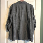 cj banks Gingham Shirt Tab Sleeves Checked 2X Plus Size Checkered Button Up Photo 1