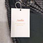 ANDIE NWT  Waikiki Top Black Ribbed Tie-Front Detail Bralette Bikini Top Size XS Photo 8