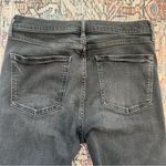 Gap Jeans Women’s Black Vintage Sky High Rise Slim Frayed Raw Edges Size 12 31 Photo 8