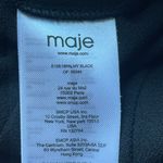 Maje Palmy Belted High Waist Step Hem Crepe Black Pants Size FR40 (US L) Photo 5