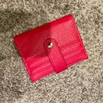 Red Leather Card Holder Photo 0